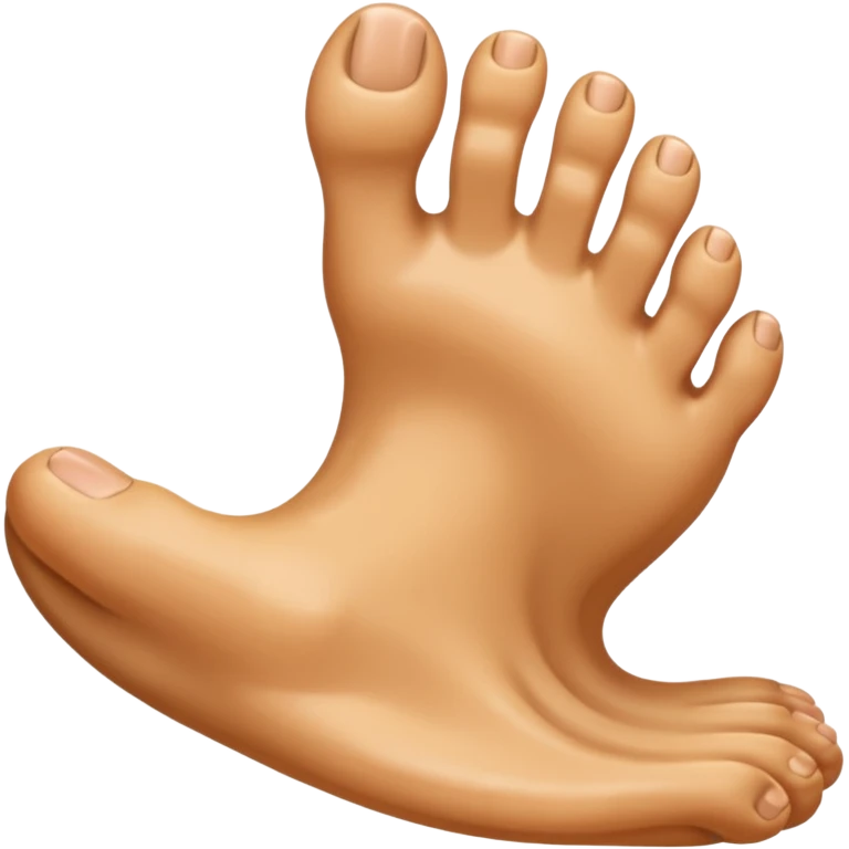 Like with a toe emoji