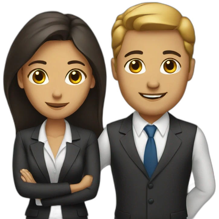 business couple emoji