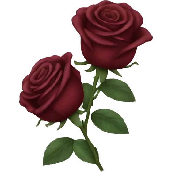 Maroon roses  emoji