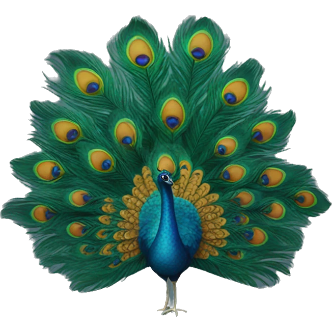 Peacock feather  emoji