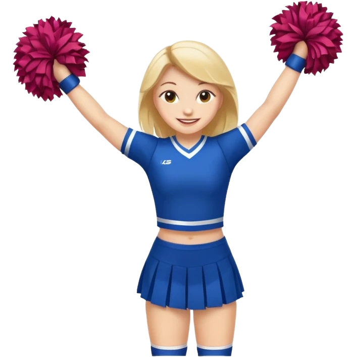 can you show the cheerleader's full body? emoji
