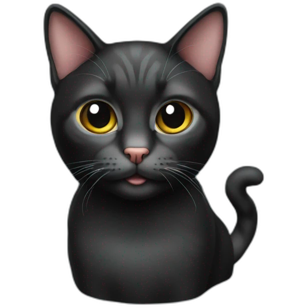 Cat black emoji
