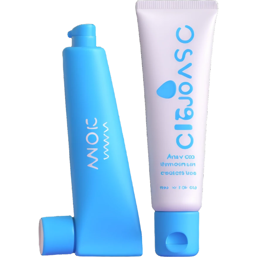 AVON hand cream tube with blue cap emoji