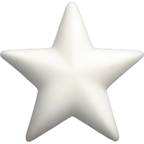 white shining star emoji