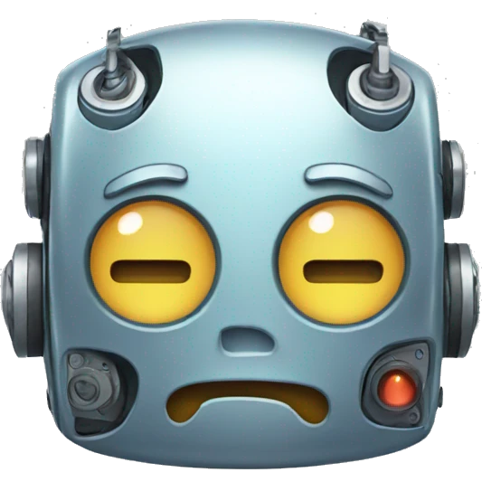robot crying emoji