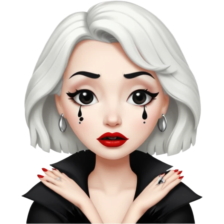 Cruella de vi crying emoji