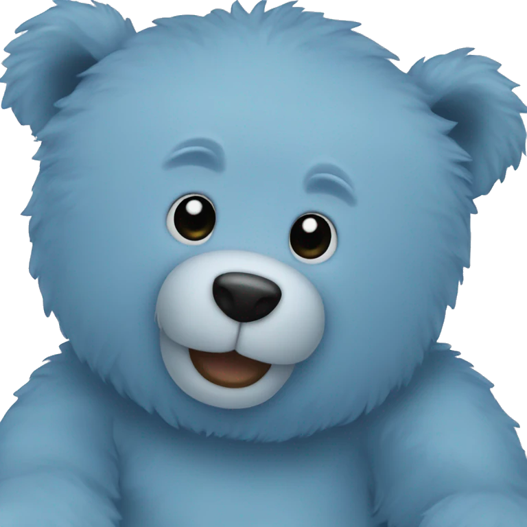 blue teddy bear emoji