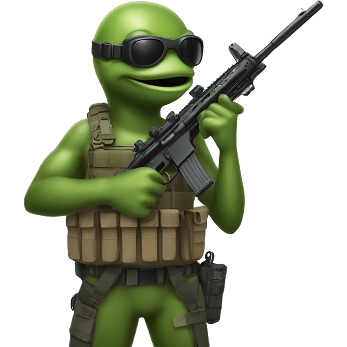 Frogman special forces rifle thumbs up emoji
