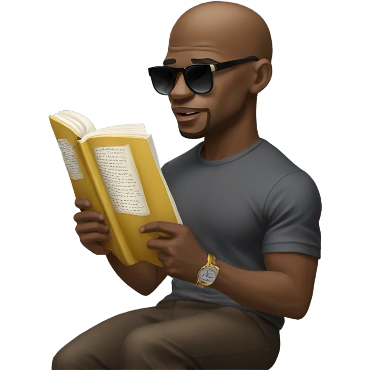 Floyd mayweather reading a book emoji