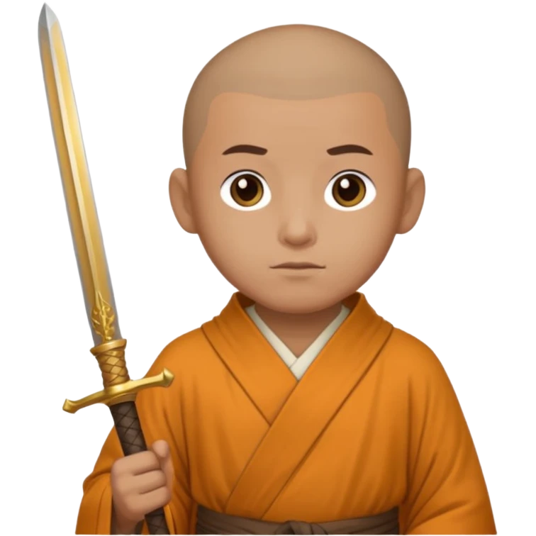 Monk with sword emoji