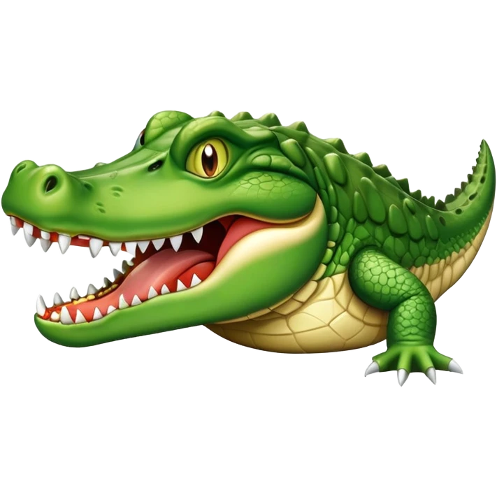 Cocodrile with snickers  emoji