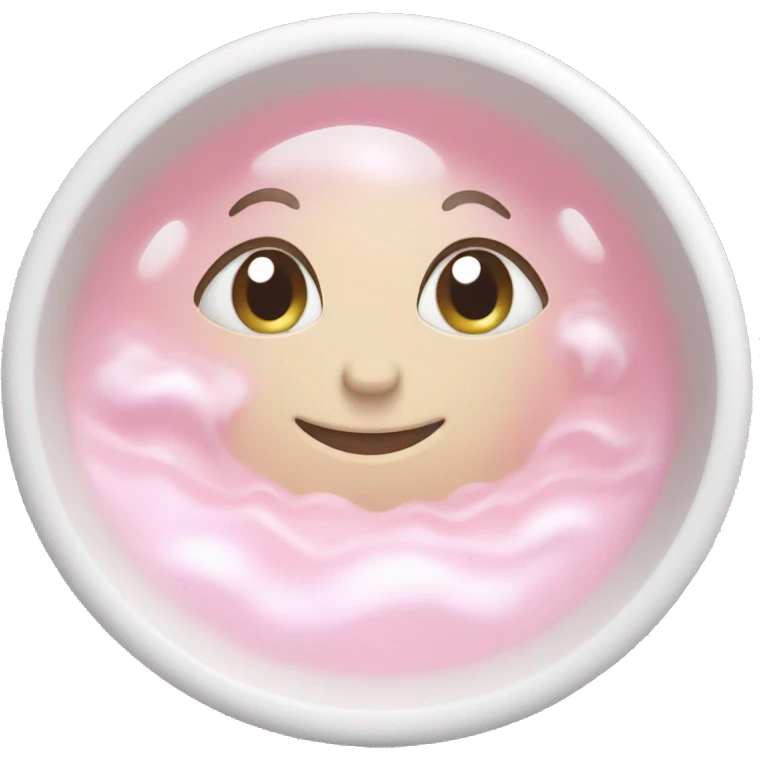 Light Pink bubble bath emoji