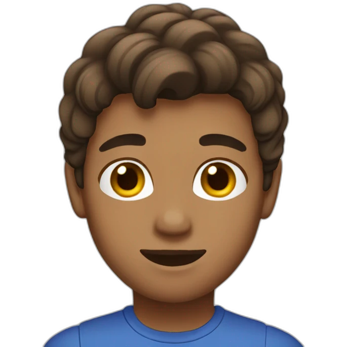 gay Brown hair emoji