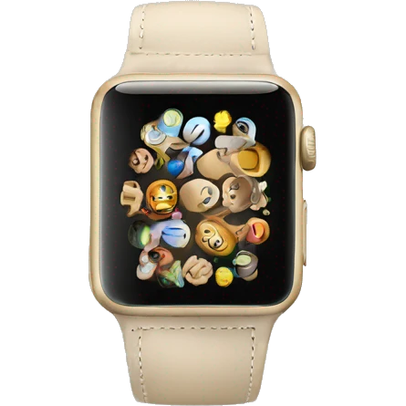 Iwatch beige band emoji