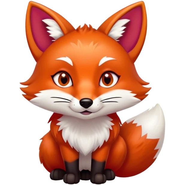 Cinematic Comical Fox Portrait Emoji, Head tilted dramatically with an exaggeratedly amused expression, featuring a striking red Fur with bold white patches and wide, expressive amber eyes filled with playful disbelief, Simplified yet hilariously expressive features, highly detailed, glowing with a slightly sassy glow, high shine, dramatic yet playful, stylized with an air of cheeky mischief, bright and endearing, soft glowing outline, capturing the essence of a spirited and over-the-top fox, so meme-worthy it feels like it could side-eye its way into woodland internet fame instantly! emoji