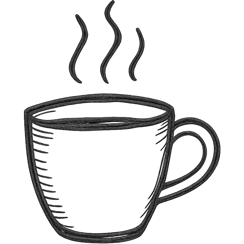 A coffee cup emoji