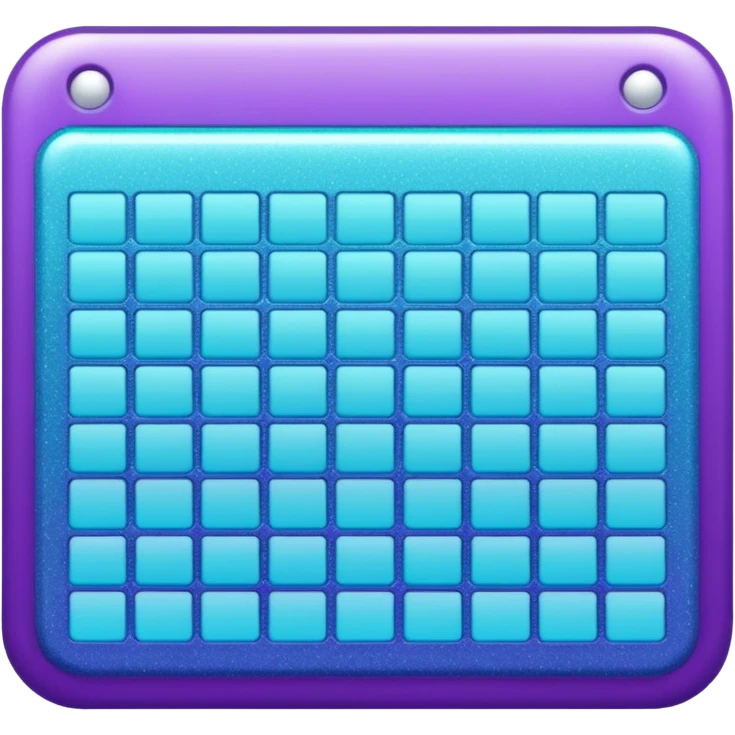 glitter purple and cian spreadsheet emoji