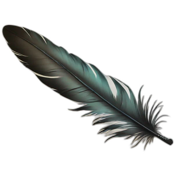 feather writing writes  on paper emoji