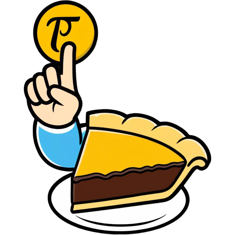 Pi day math sticker emoji
