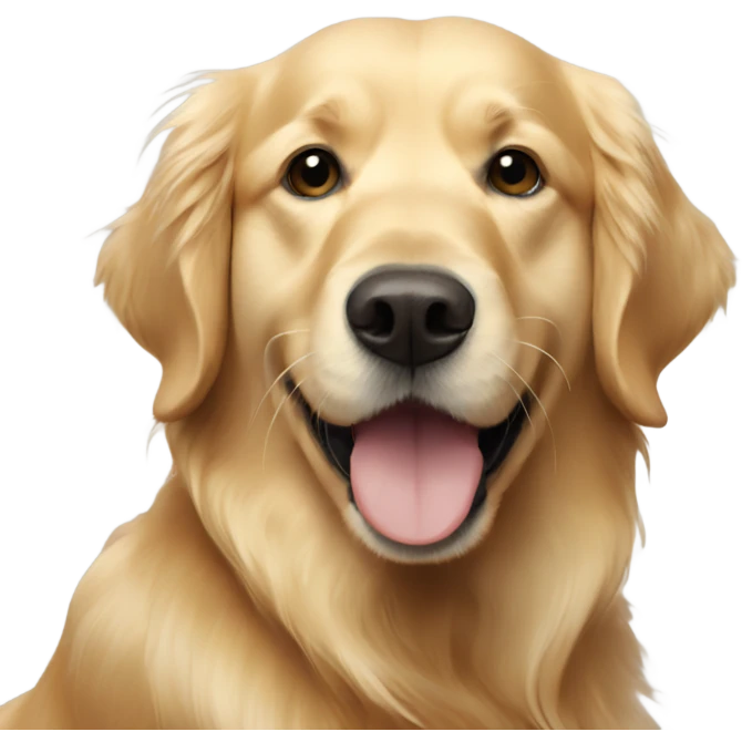 Golden retriever with me  emoji