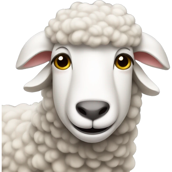 Sheep which fotographs emoji