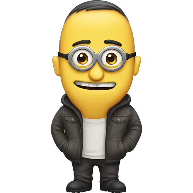 Kevin minion, change skin tone to carbon fibre effect emoji