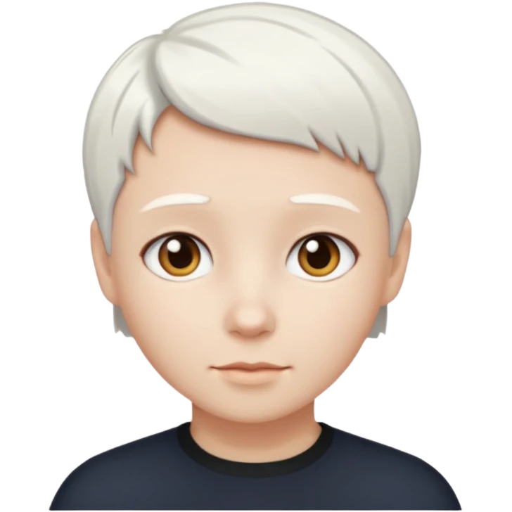 idosa cabelo branco curto emoji