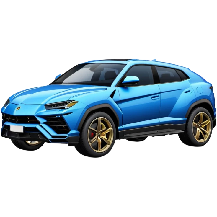 lamborghini urus de face bleu emoji