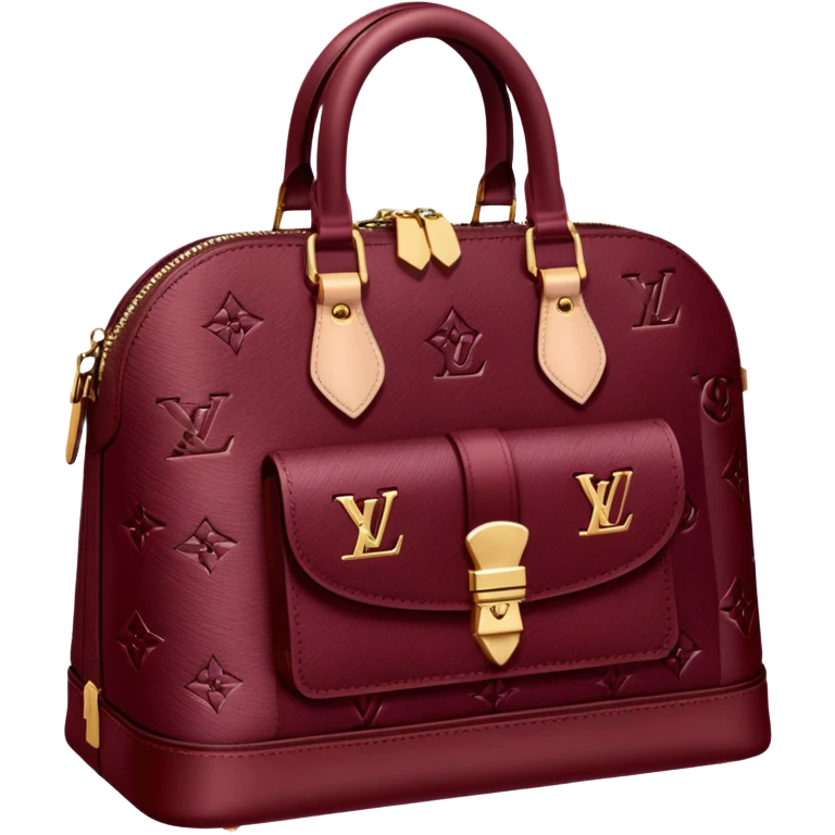 Burgundy Louis Vuitton emoji