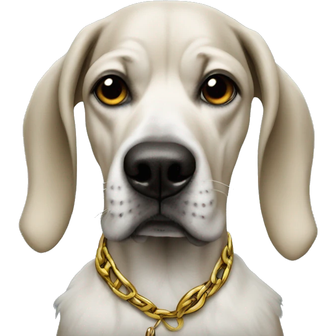 dog dressed as snoop dog the rapper and smoking  emoji