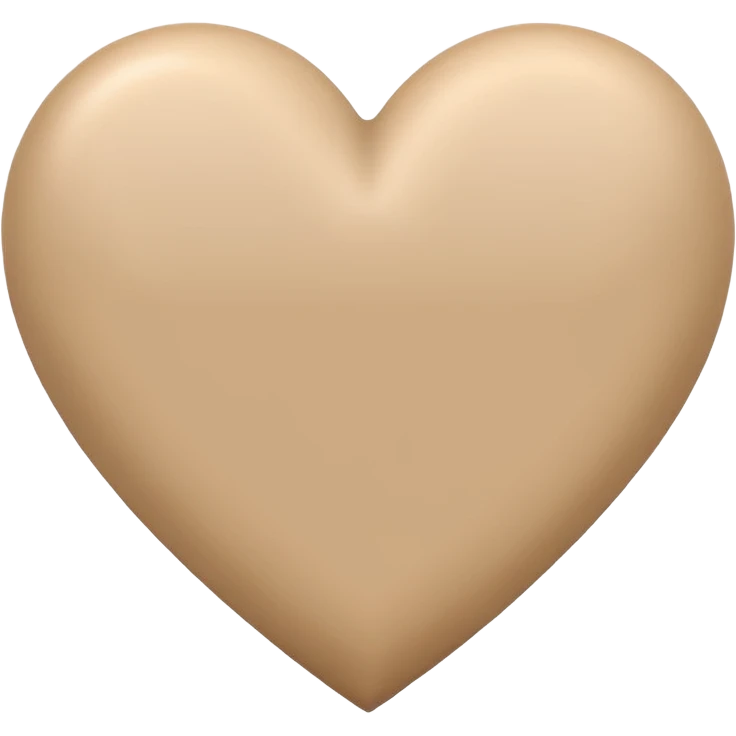 coeur beige emoji
