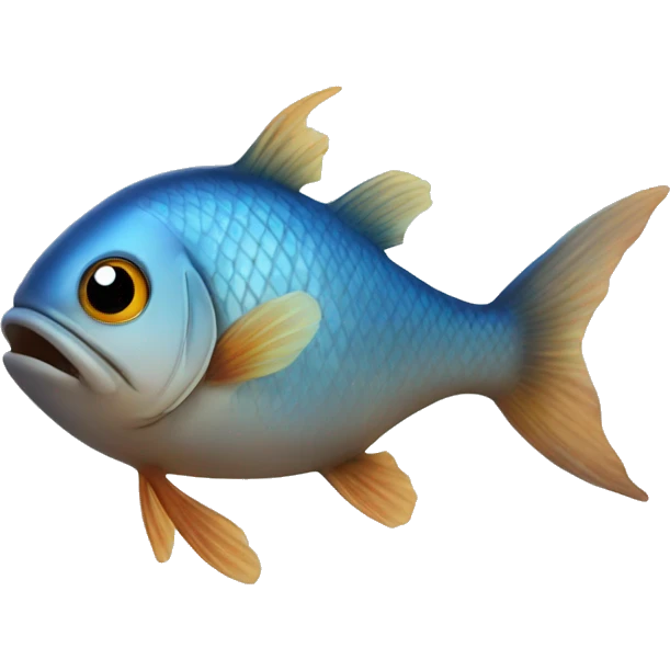 a fish kissing  emoji