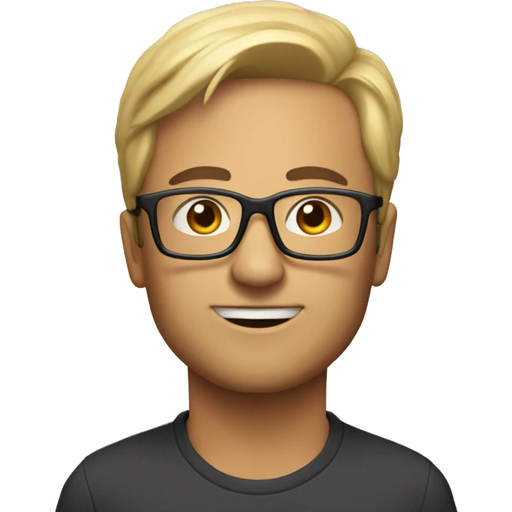 my manager,nice with specs emoji
