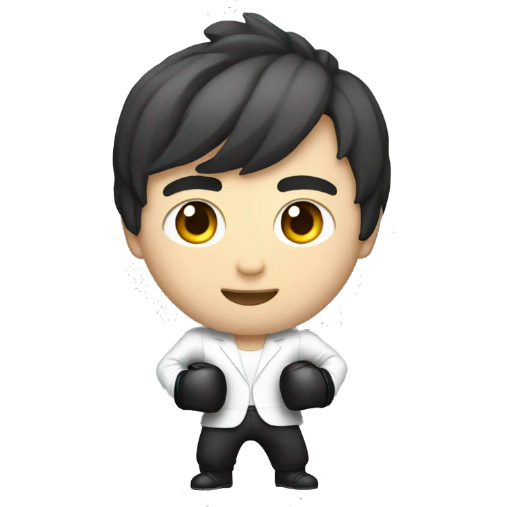 smart Jin with boxing gloves emoji