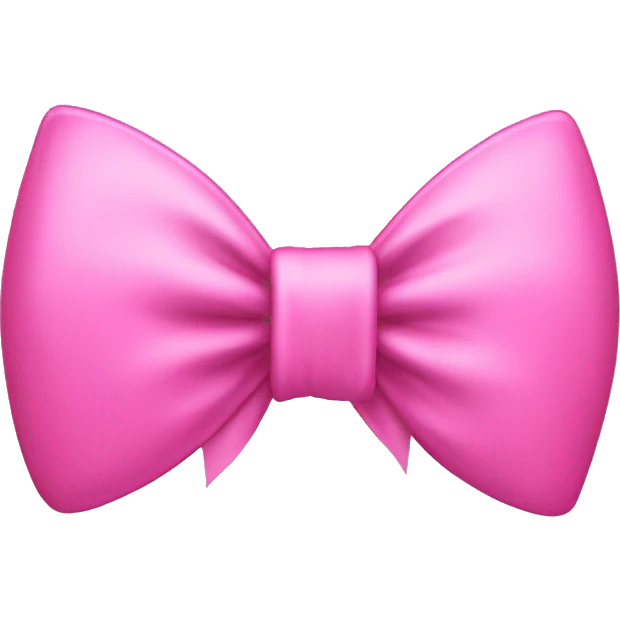 Pink bow on disoball emoji