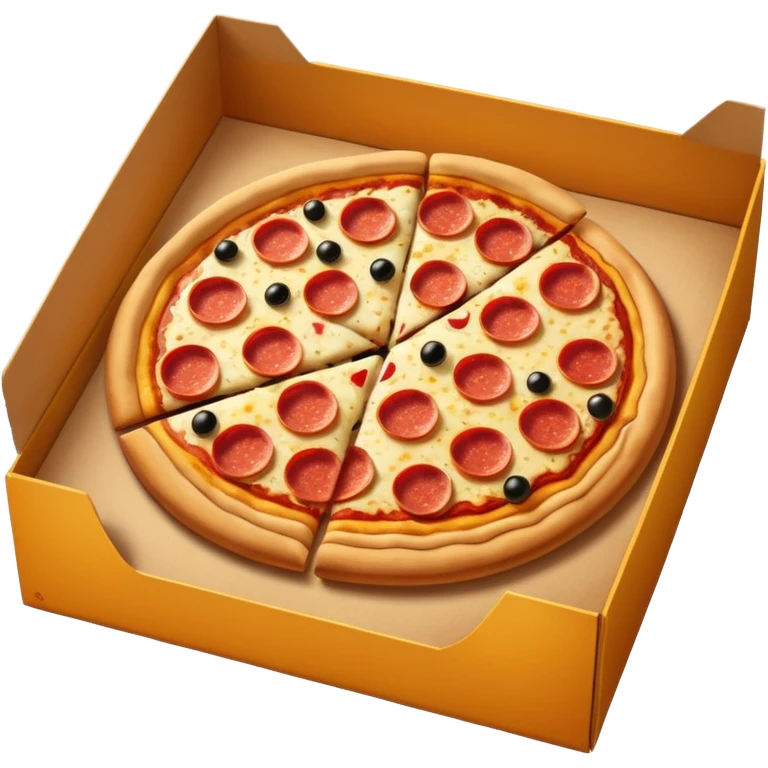 Pizza in an open box emoji