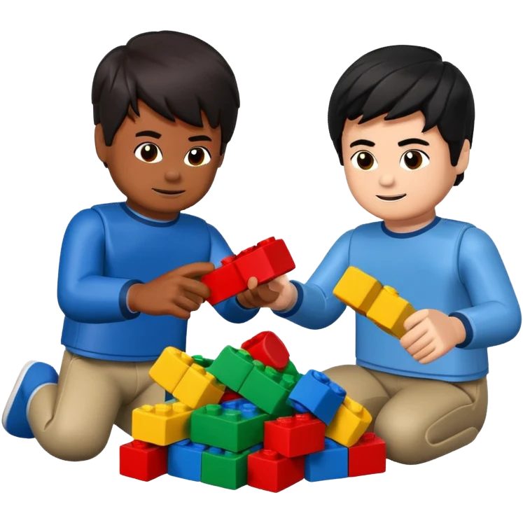 2 boy Lego sets and all I need to know about this game are they all black brown emoji
