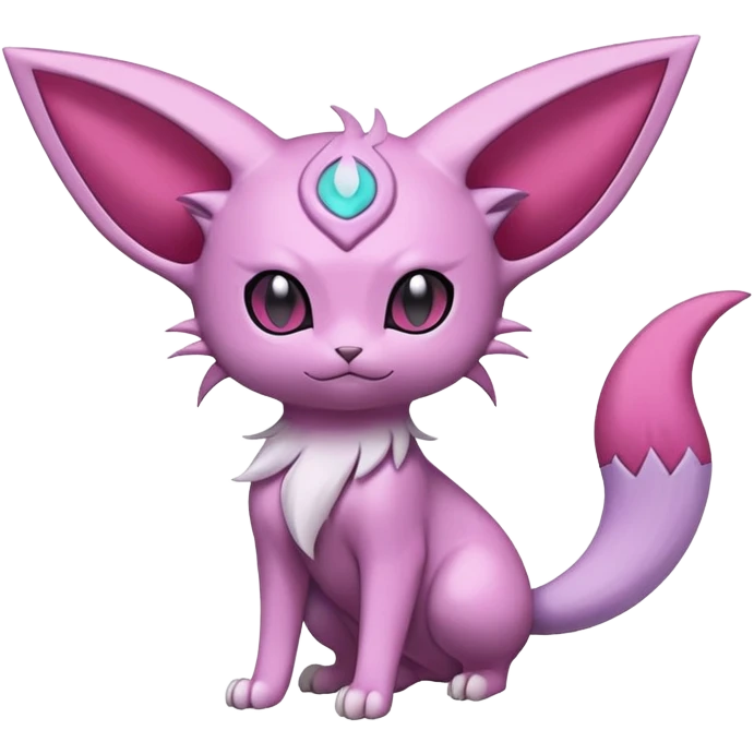 Glameow-Espeon-Skitty-Pokémon-Fakémon-hybrid-creature (full body) emoji