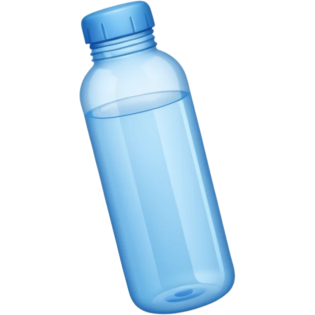 Blue water bottle emoji