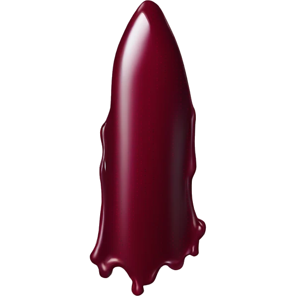 dark red lipstick stain emoji