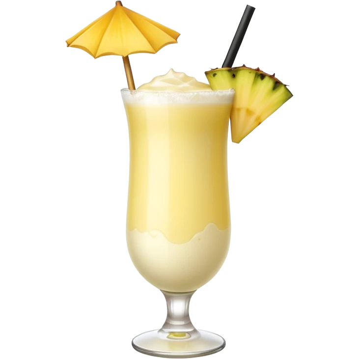 yellow pina colada emoji