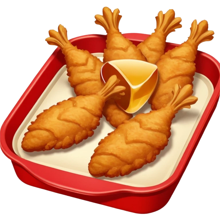 chicken tenders in a red tray emoji