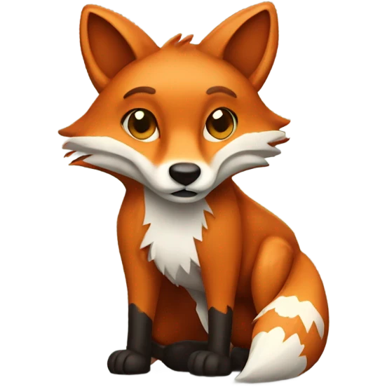 Fox with broken leg  emoji