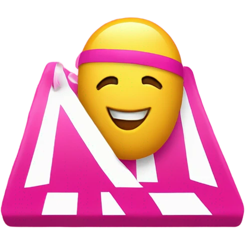 Don’t crash out sign pink  emoji