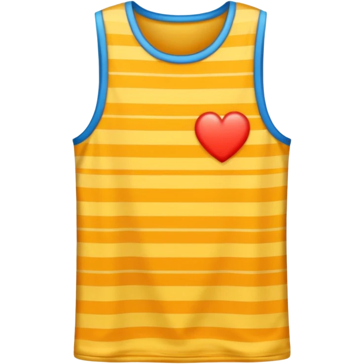 patterned sleeveless t-shirt emoji