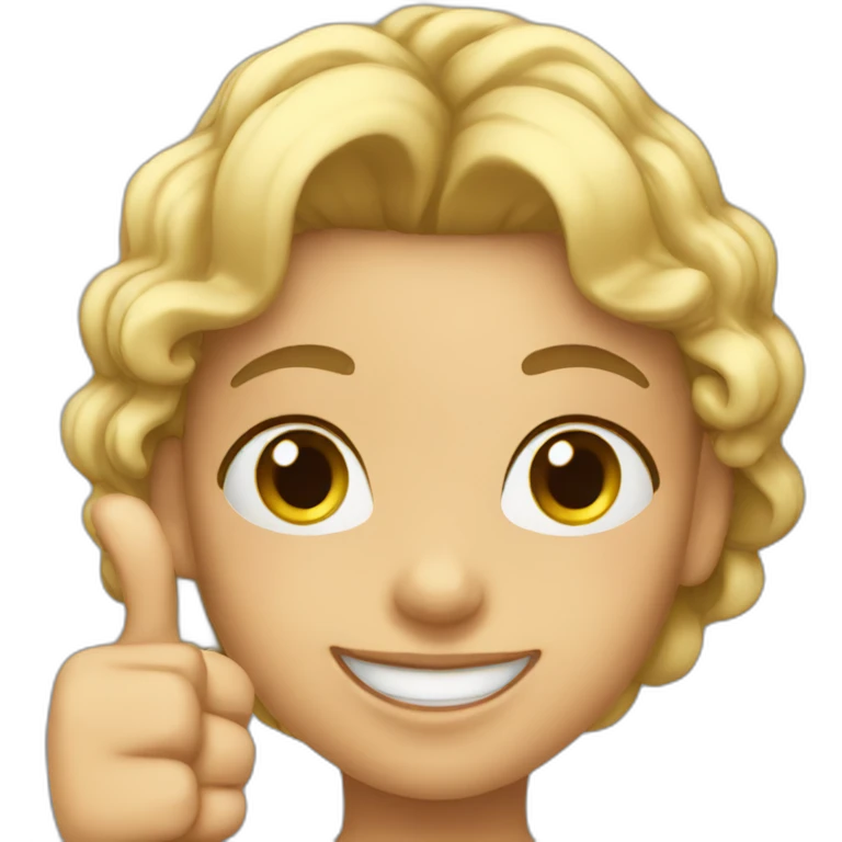 Girl with thumbs up  emoji