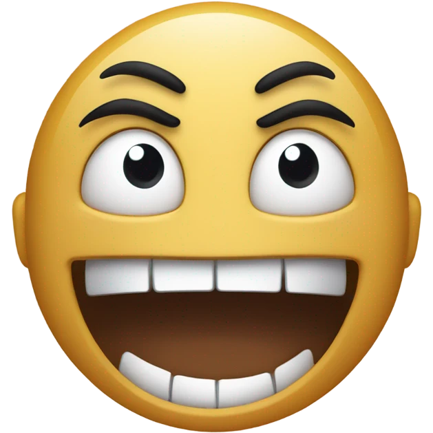 angry smiling face emoji