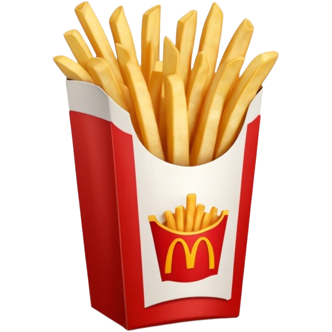 french fries with ketchup in Macdonalds carton emoji