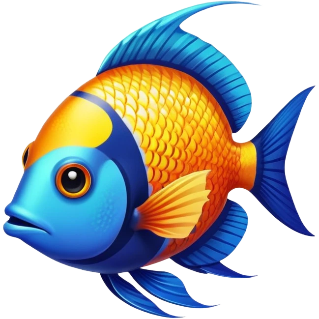 colorful tropical fish emoji