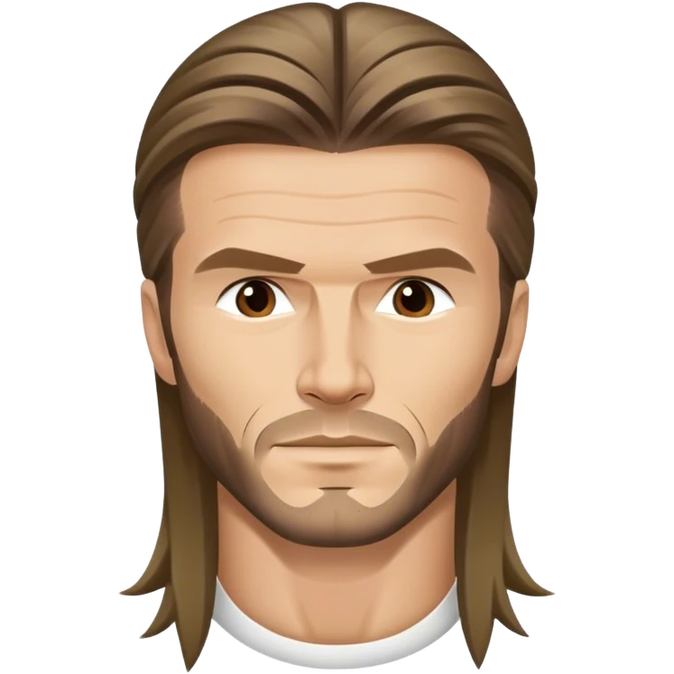 David Beckham long hair emoji
